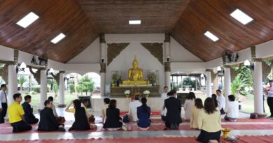 สักการะพระพุทธยานและศาลประจำมหาวิทยาลัยราชภัฏเลย