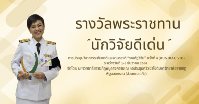 สร้างชื่อ! ผศ.ดร.วรินทร์ธร โตพันธ์ รับโล่รางวัล “นักวิจัยดีเด่น”