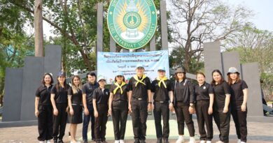 ดร.สัญชัย เกียรติทรงชัย คณบดีคณะวิทยาการจัดการ นำทีมบุคลากรจัดกิจกรรมจิตอาสาบำเพ็ญสาธารณประโยชน์